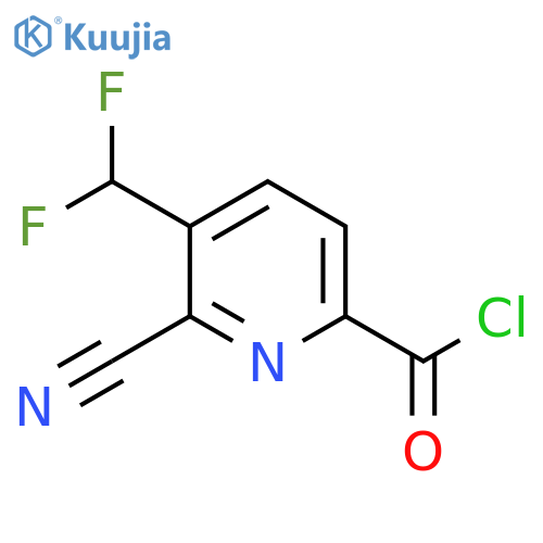 6-Cyano-5-(difluoromethyl)picolinoyl chloride structure