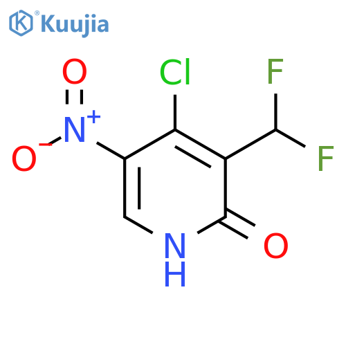 4-Chloro-3-(difluoromethyl)-2-hydroxy-5-nitropyridine structure