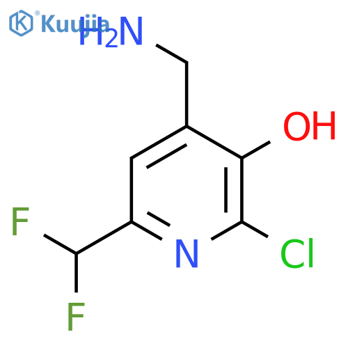4-(Aminomethyl)-2-chloro-6-(difluoromethyl)-3-hydroxypyridine structure