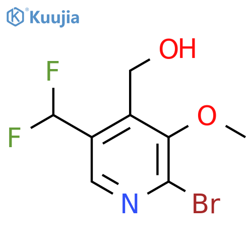 2-Bromo-5-(difluoromethyl)-3-methoxypyridine-4-methanol structure