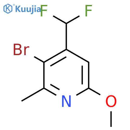 3-Bromo-4-(difluoromethyl)-6-methoxy-2-methylpyridine structure