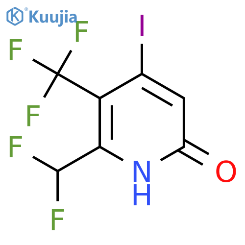 2-(Difluoromethyl)-6-hydroxy-4-iodo-3-(trifluoromethyl)pyridine structure