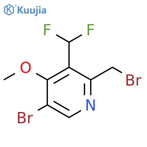 5-Bromo-2-(bromomethyl)-3-(difluoromethyl)-4-methoxypyridine structure