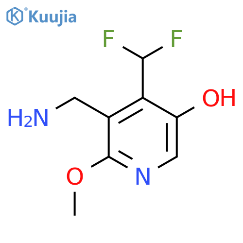 3-(Aminomethyl)-4-(difluoromethyl)-5-hydroxy-2-methoxypyridine structure