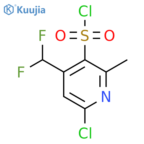 6-Chloro-4-(difluoromethyl)-2-methylpyridine-3-sulfonyl chloride structure