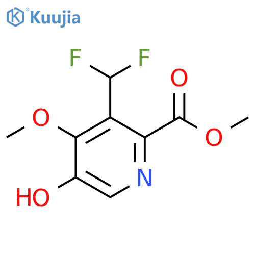 Methyl 3-(difluoromethyl)-5-hydroxy-4-methoxypyridine-2-carboxylate structure
