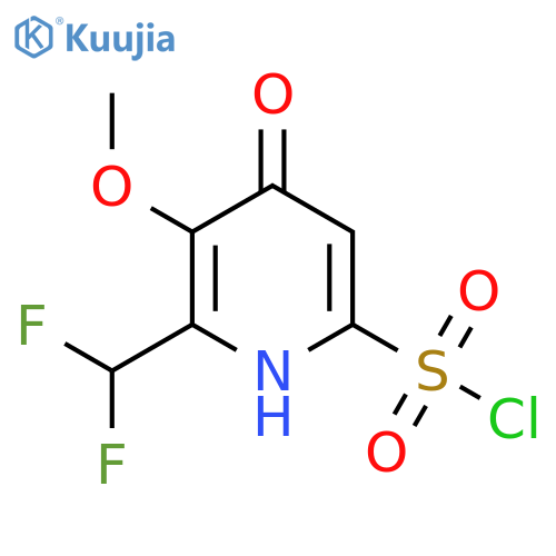 2-(Difluoromethyl)-4-hydroxy-3-methoxypyridine-6-sulfonyl chloride structure