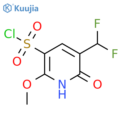 3-(Difluoromethyl)-2-hydroxy-6-methoxypyridine-5-sulfonyl chloride structure
