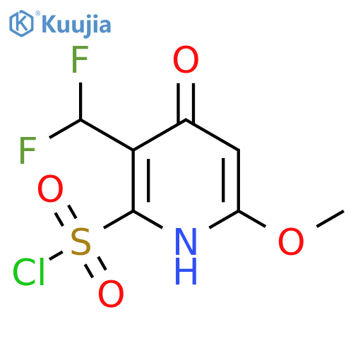 3-(Difluoromethyl)-4-hydroxy-6-methoxypyridine-2-sulfonyl chloride structure