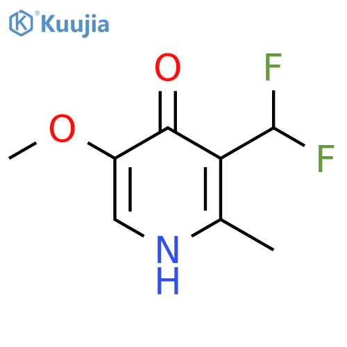 3-(Difluoromethyl)-4-hydroxy-5-methoxy-2-methylpyridine structure