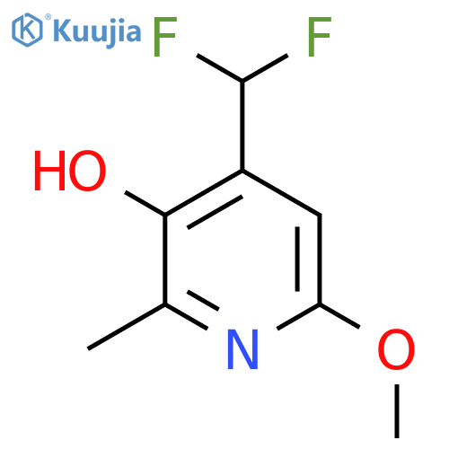4-(Difluoromethyl)-3-hydroxy-6-methoxy-2-methylpyridine structure