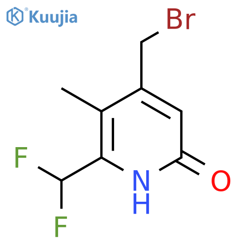 4-(Bromomethyl)-2-(difluoromethyl)-6-hydroxy-3-methylpyridine structure