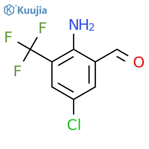 2-Amino-5-chloro-3-(trifluoromethyl)benzaldehyde structure