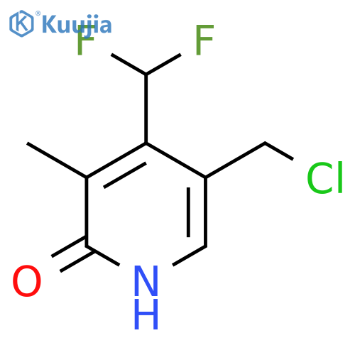 5-(Chloromethyl)-4-(difluoromethyl)-2-hydroxy-3-methylpyridine structure