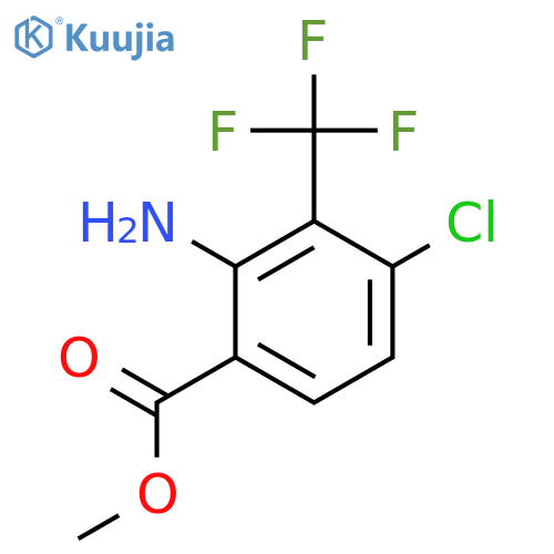 Methyl 2-amino-4-chloro-3-(trifluoromethyl)benzoate structure