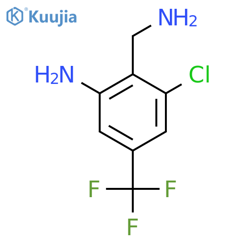 2-Amino-6-chloro-4-(trifluoromethyl)benzylamine structure