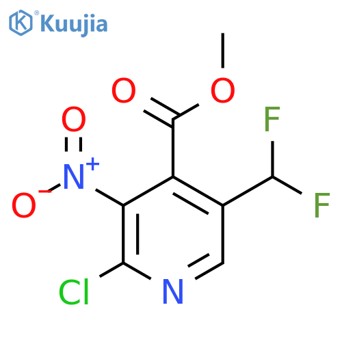 Methyl 2-chloro-5-(difluoromethyl)-3-nitropyridine-4-carboxylate structure