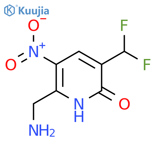 2-(Aminomethyl)-5-(difluoromethyl)-6-hydroxy-3-nitropyridine structure