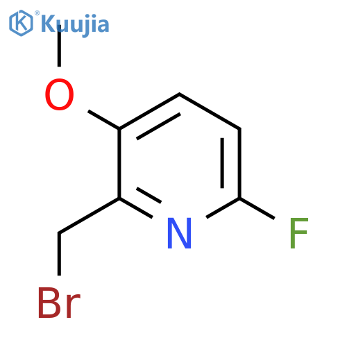 2-Bromomethyl-6-fluoro-3-methoxypyridine structure