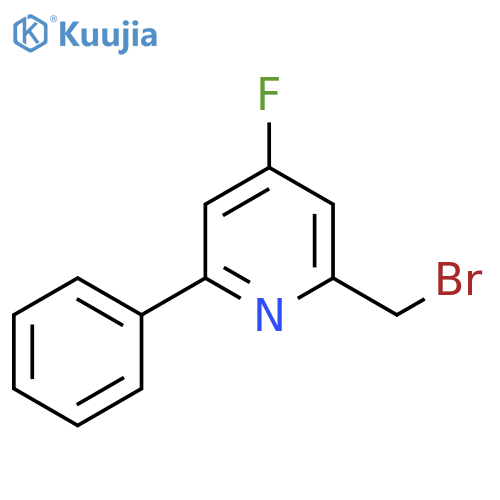 2-Bromomethyl-4-fluoro-6-phenylpyridine structure