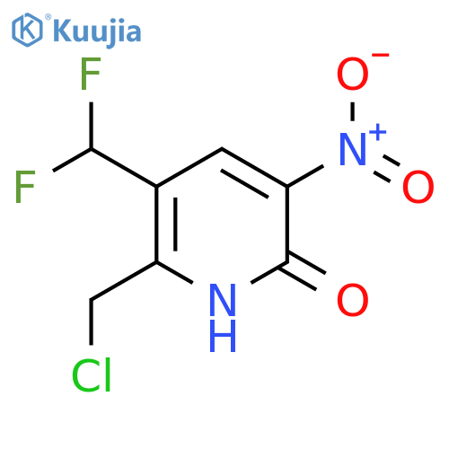 2-(Chloromethyl)-3-(difluoromethyl)-6-hydroxy-5-nitropyridine structure