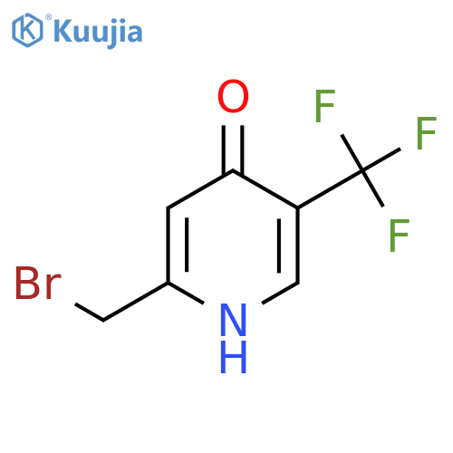 2-Bromomethyl-4-hydroxy-5-(trifluoromethyl)pyridine structure