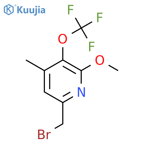 6-(Bromomethyl)-2-methoxy-4-methyl-3-(trifluoromethoxy)pyridine structure