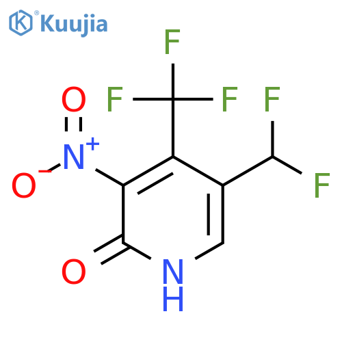 5-(Difluoromethyl)-2-hydroxy-3-nitro-4-(trifluoromethyl)pyridine structure