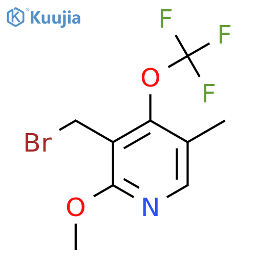 3-(Bromomethyl)-2-methoxy-5-methyl-4-(trifluoromethoxy)pyridine structure