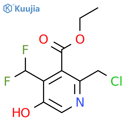 Ethyl 2-(chloromethyl)-4-(difluoromethyl)-5-hydroxypyridine-3-carboxylate structure