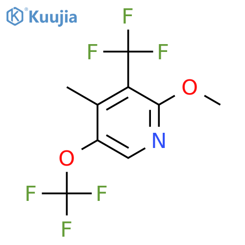 2-Methoxy-4-methyl-5-(trifluoromethoxy)-3-(trifluoromethyl)pyridine structure