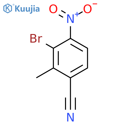 3-Bromo-2-methyl-4-nitrobenzonitrile structure