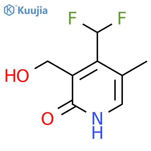 4-(Difluoromethyl)-2-hydroxy-5-methylpyridine-3-methanol structure