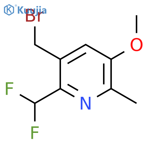 3-(Bromomethyl)-2-(difluoromethyl)-5-methoxy-6-methylpyridine structure