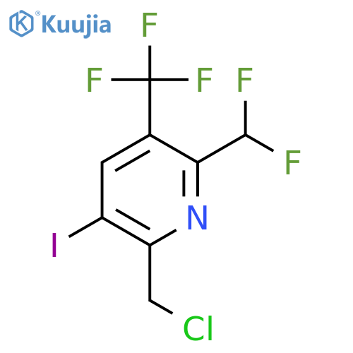 2-(Chloromethyl)-6-(difluoromethyl)-3-iodo-5-(trifluoromethyl)pyridine structure