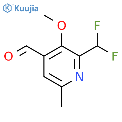 2-(Difluoromethyl)-3-methoxy-6-methylpyridine-4-carboxaldehyde structure