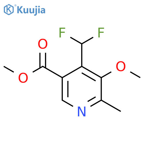 Methyl 4-(difluoromethyl)-3-methoxy-2-methylpyridine-5-carboxylate structure
