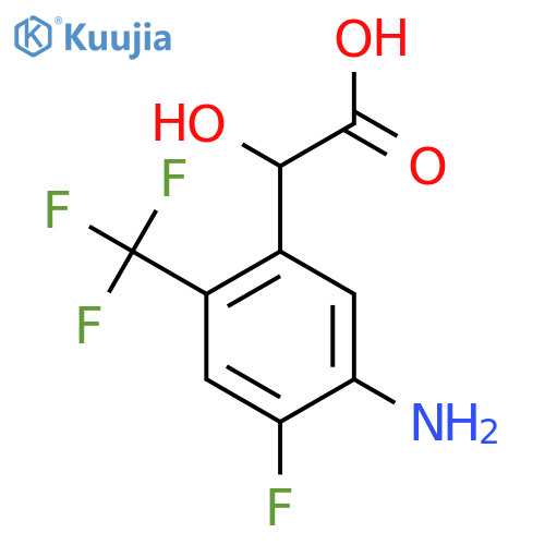 5-Amino-4-fluoro-2-(trifluoromethyl)mandelic acid structure