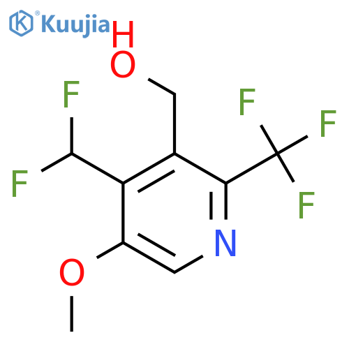 4-(Difluoromethyl)-5-methoxy-2-(trifluoromethyl)pyridine-3-methanol structure