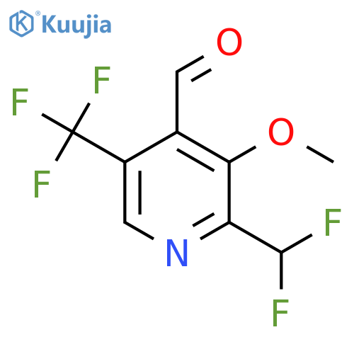 2-(Difluoromethyl)-3-methoxy-5-(trifluoromethyl)pyridine-4-carboxaldehyde structure