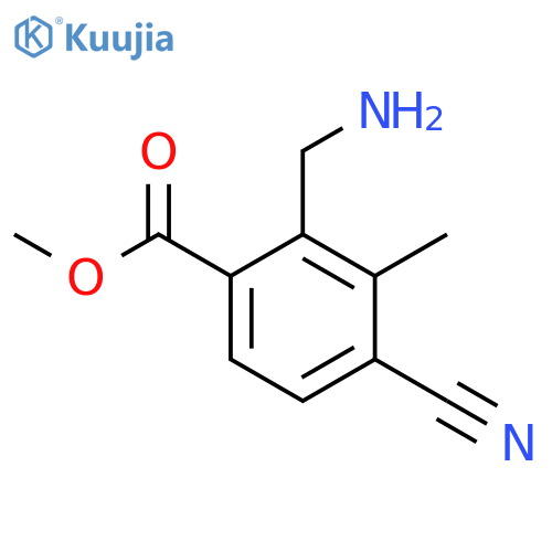 Methyl 2-aminomethyl-4-cyano-3-methylbenzoate structure