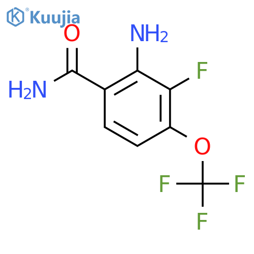 2-Amino-3-fluoro-4-(trifluoromethoxy)benzamide structure