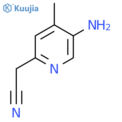 5-Amino-4-methylpyridine-2-acetonitrile structure