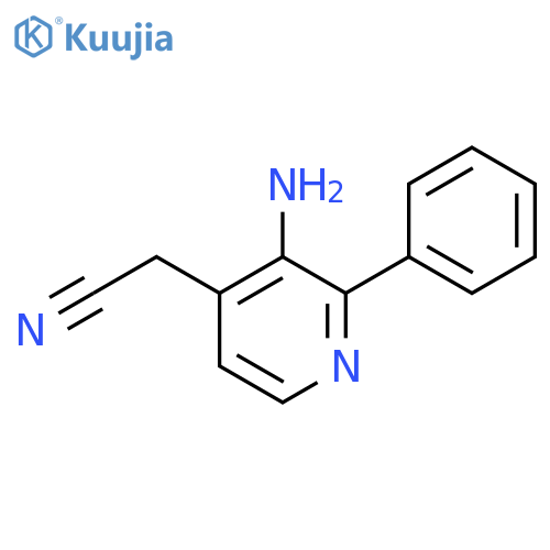 3-Amino-2-phenylpyridine-4-acetonitrile structure