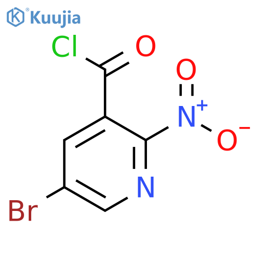 5-Bromo-2-nitropyridine-3-carbonyl chloride structure