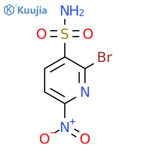 2-Bromo-6-nitropyridine-3-sulfonamide structure