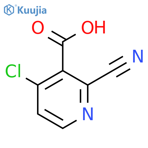 4-Chloro-2-cyanonicotinic acid structure