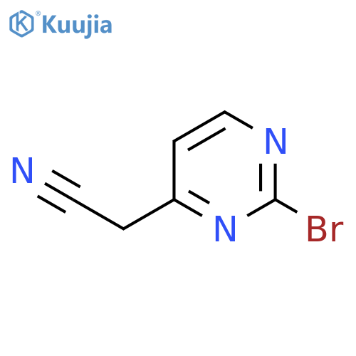 2-Bromopyrimidine-4-acetonitrile structure