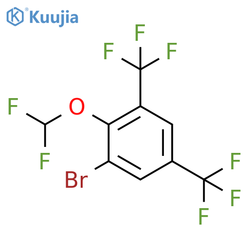 1-Bromo-2-(difluoromethoxy)-3,5-bis(trifluoromethyl)benzene structure