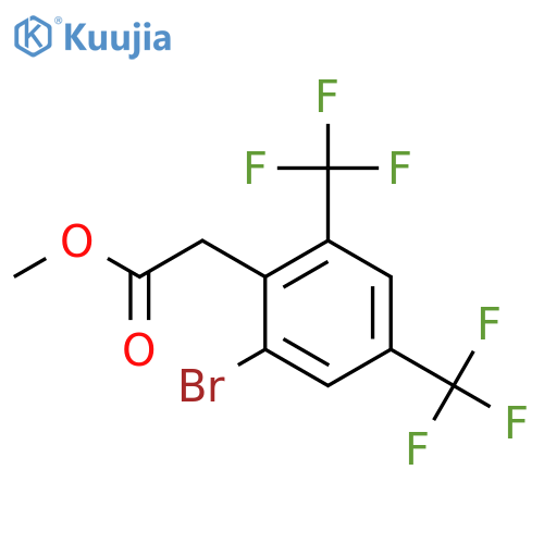 Methyl 2,4-bis(trifluoromethyl)-6-bromophenylacetate structure